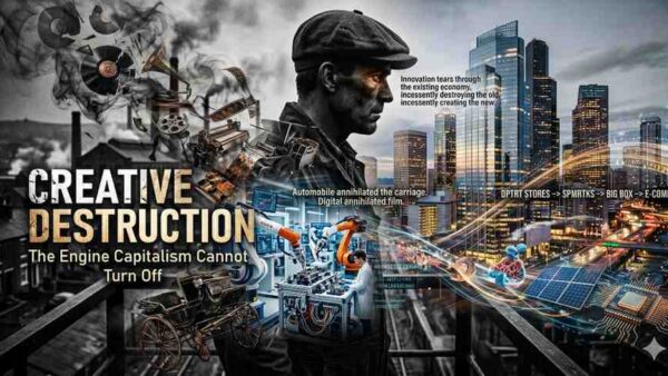 Creative Destruction: The Engine Capitalism Cannot Turn Off
